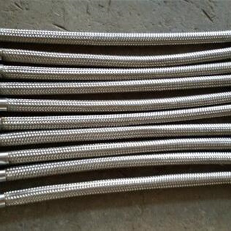 不锈钢高温波纹管 蒸汽管 金属软管 活套螺母连接编织网软管201