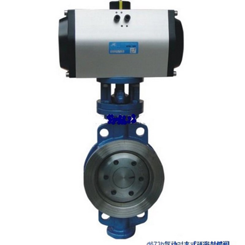 D673H-16C 气动硬密封对夹蝶阀 气动铸钢蝶阀 气动高温蒸汽蝶阀