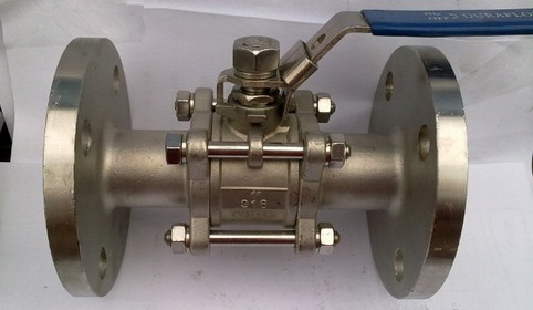 不锈钢3片式球阀304法兰球阀3pc球阀带法兰Q41F-16P球阀重型三片
