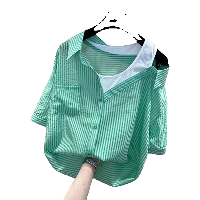 小众时尚洋气减龄衬衣小衫