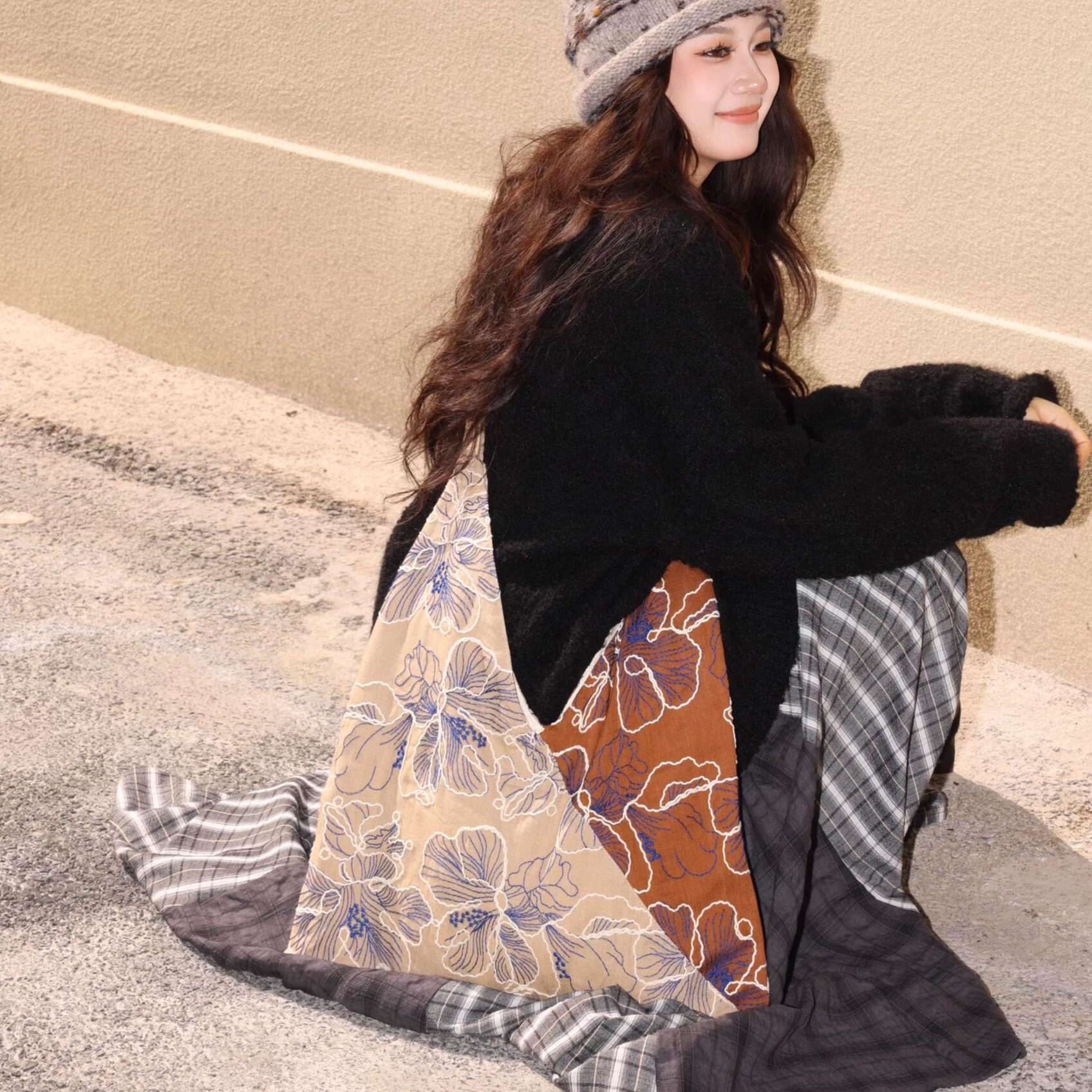 咩奇【枫叶】三角包原创复古刺绣棉麻拼接单肩斜挎包民族风单肩包,箱包皮具/热销女包/男包,时尚帆布包,淘宝优惠券,粉丝福利购,淘宝优惠卷