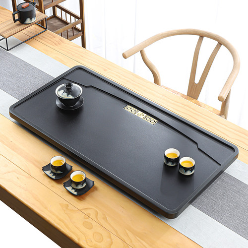 家用乌金石茶盘天然简约