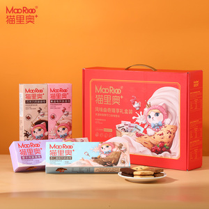 猫里奥年货礼盒408克*1盒蔓越莓曲奇饼干零食大礼包休闲食品