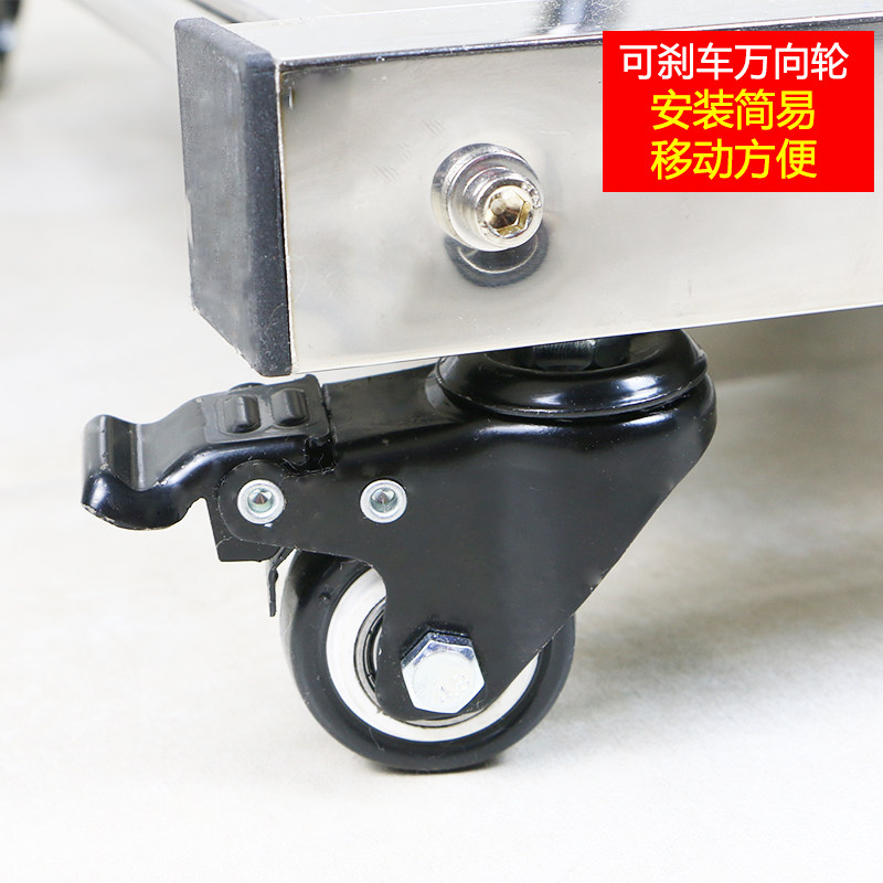不锈钢拖把架子落地式可移动工厂学校扫把拖布挂架收纳墩布架加大