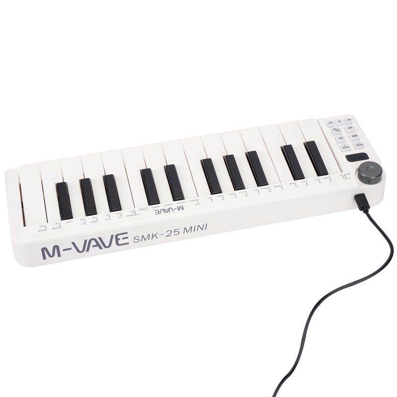 midi键盘控制器25键智能键盘乐器无线迷你midikeyboard无线便携