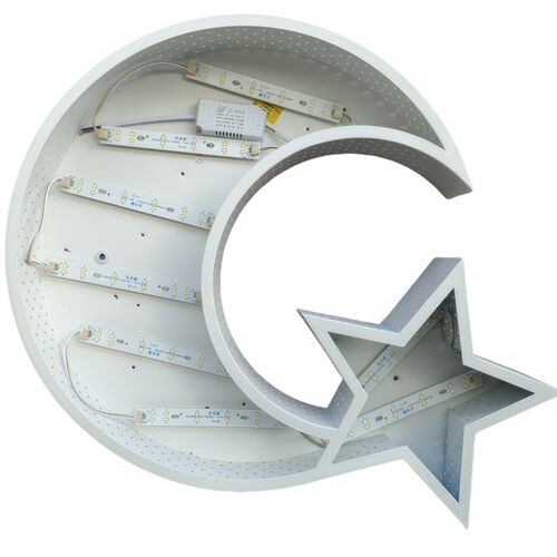 led灯条灯芯灯板星星月亮吸顶灯配件灯泡磁吸灯带三色变光遥控