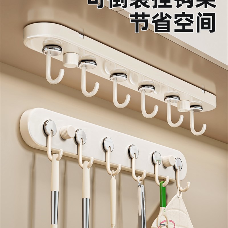 吸盘门后挂钩免打孔壁挂式可拆卸多功能入户家用衣物收纳挂衣钩