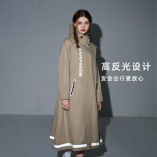 全身防暴雨雨披外卖骑手女连体男雨衣电瓶车 琴飞曼电动车雨衣长款