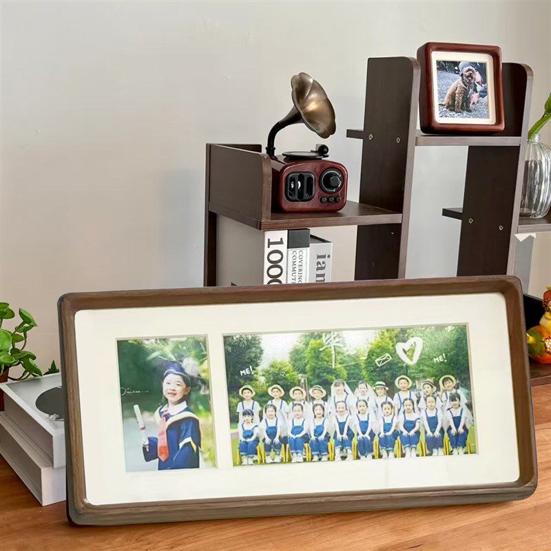 毕业季幼儿园中小学生毕业照相框实木相框集体照留念挂摆台全家福