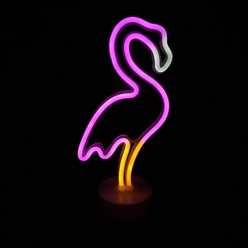 LED台式霓虹灯 love闪电彩虹造型装饰灯云朵底座小夜灯