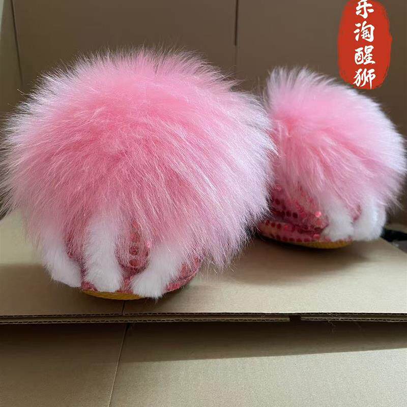 醒狮鞋舞狮鞋儿童狮鞋儿童舞狮鞋舞狮表演高档羊毛鞋舞狮专用鞋