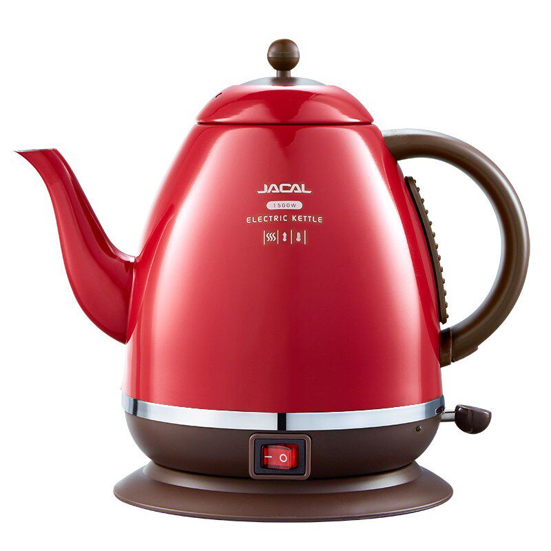 积高长嘴保温电茶壶小型电水壶恒温泡茶烧水壶复古不锈钢电热水壶