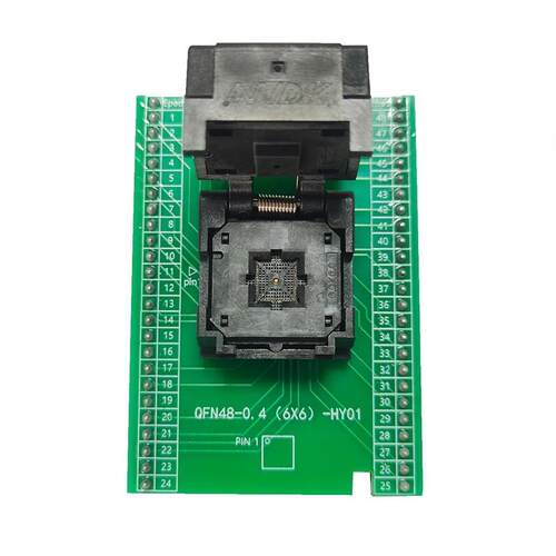 TQFN48编程座QFN48烧录座读写夹具老化socket MCU NRF52832烧录座
