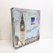 家庭装 400张大本 复古巴黎铁塔相册本大容量4D大6寸过塑影集插页式
