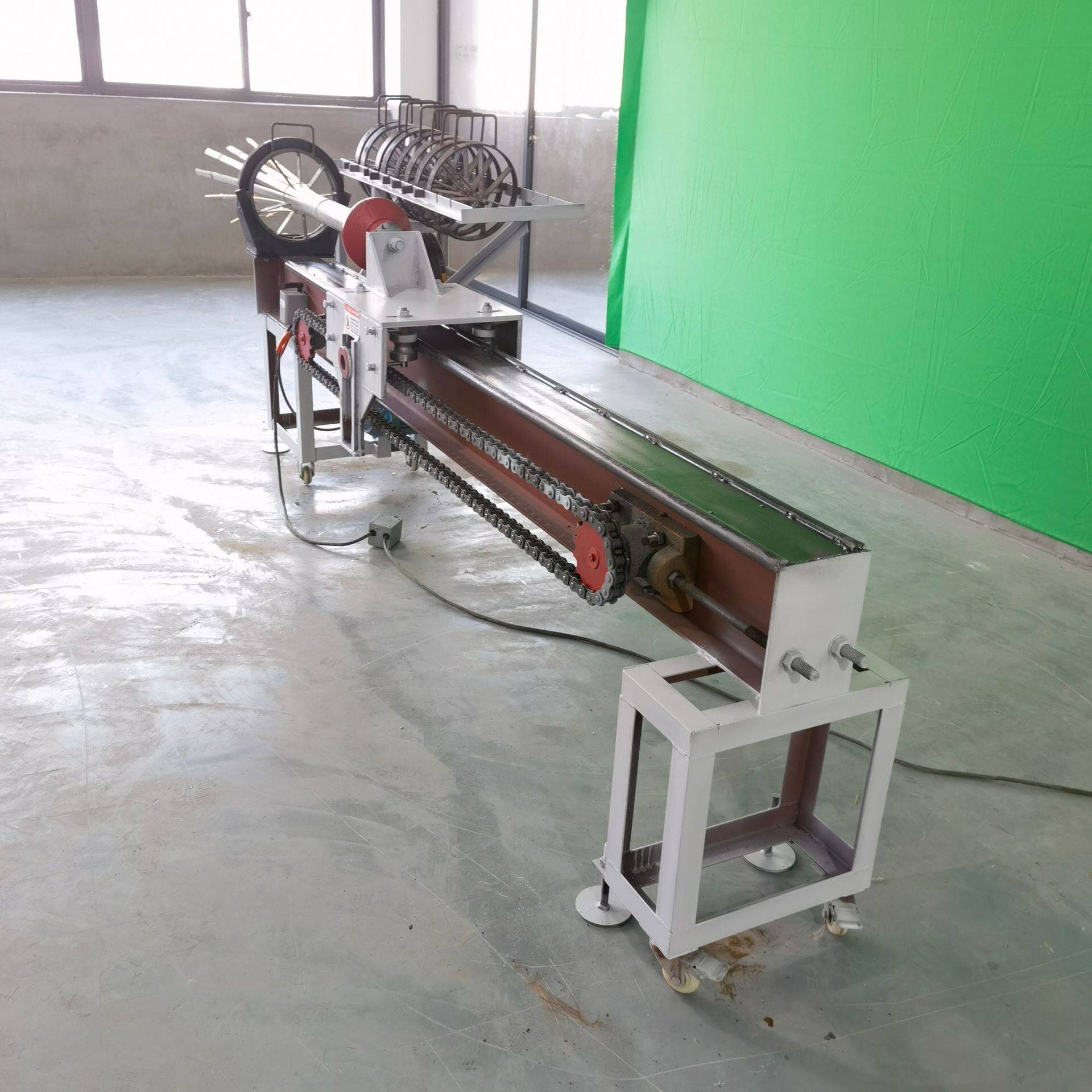 新型牙签筷子制作用设备破竹机5米剖竹开条机