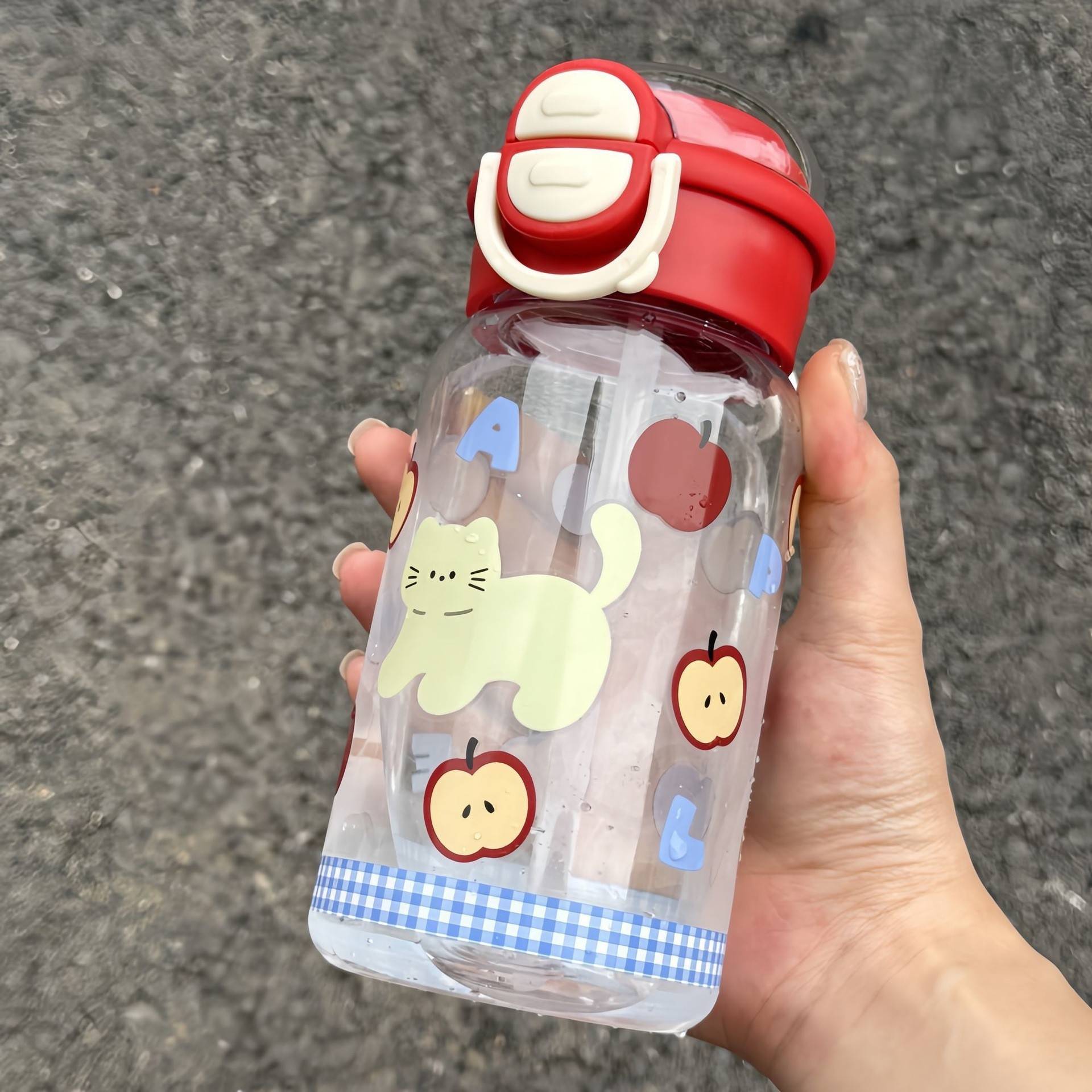 新款可爱塑料水杯女生高颜值大