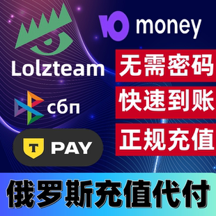 俄罗斯yoomoney lzt t卡卢布代充代付转账毛子网游戏网站余额充值