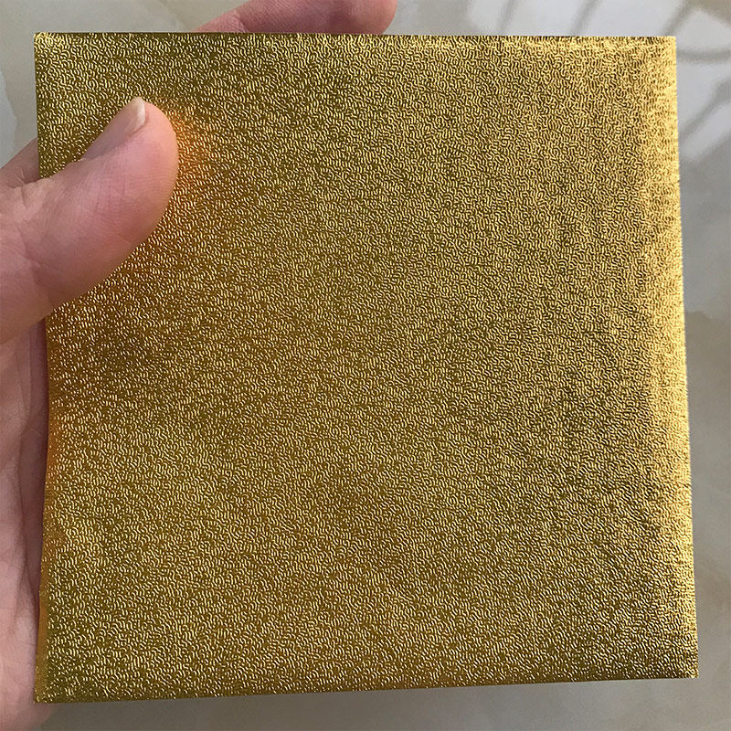 16*16cm橘皮纹锡纸金银红彩色大柑桔普洱沱茶叶饼砖鸭蛋包装铝箔
