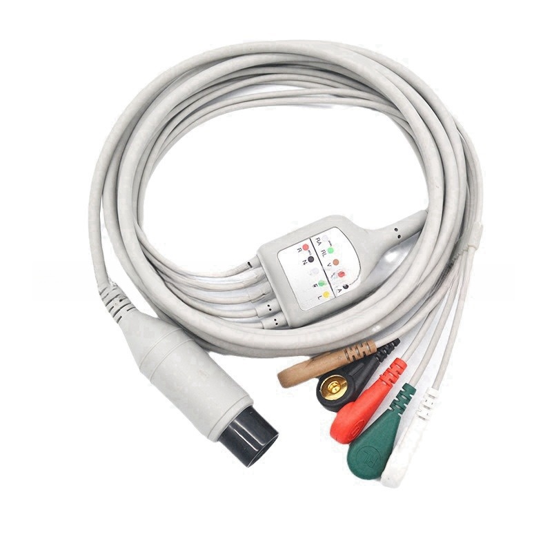 适用于迈瑞 金科威 科曼 理邦 宝莱特5导6针心电导联线监护仪配件