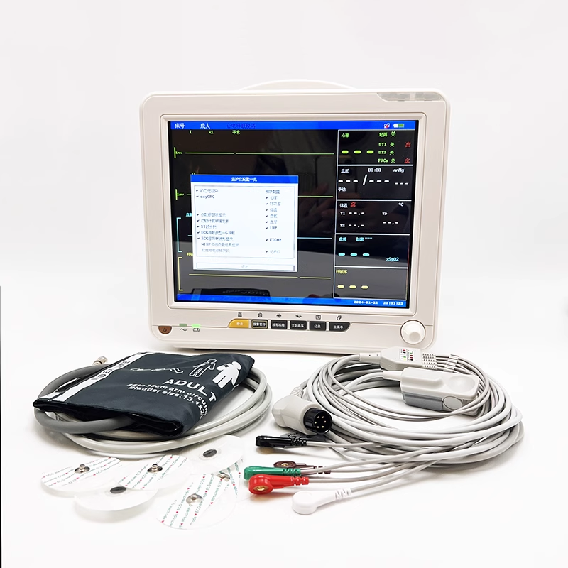 心电监护仪医用家用便携式24多参数功能血氧仪心电病人监检测仪器