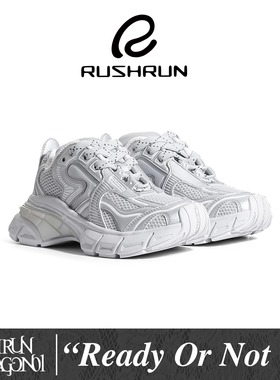 【丁程鑫同款】RUSHRUN WAGON01白色户外运动休闲增高休闲老爹鞋