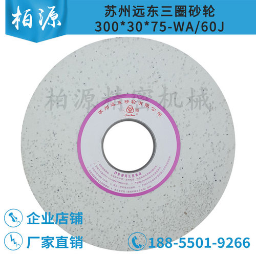 高精度磨床WA300*40*127大气孔砂轮胶辊磨床苏州远东三圈白刚玉30