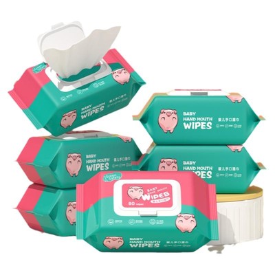 湿纸巾婴幼儿母婴大包男女童洗脸擦手湿纸巾手口亲肤湿巾户外便携