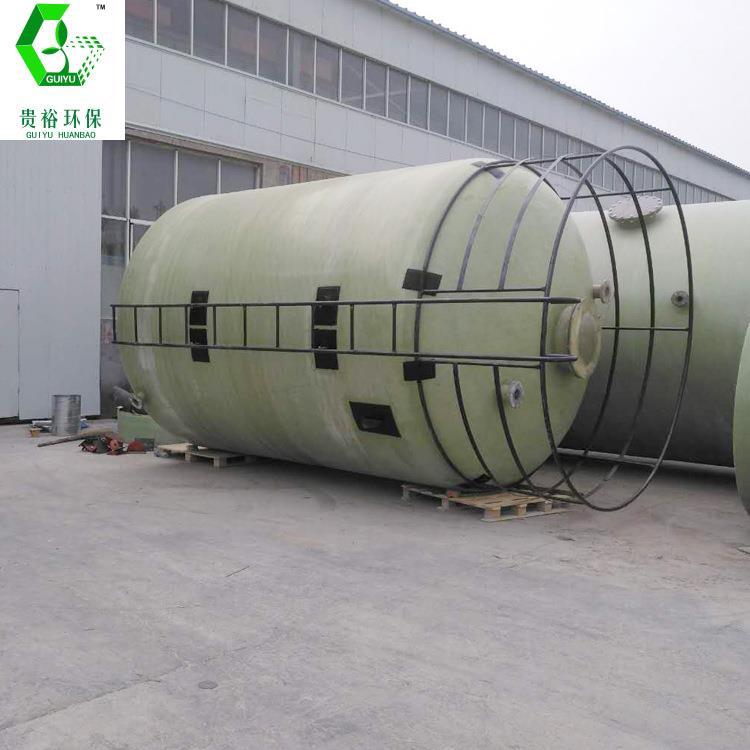 玻璃储钢卧式化工储罐1-100罐缠绕玻盐璃钢酸储罐