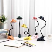 2023新款 台灯卧 星空夹子小台灯学生宿舍家用护眼灯书桌LED充电式