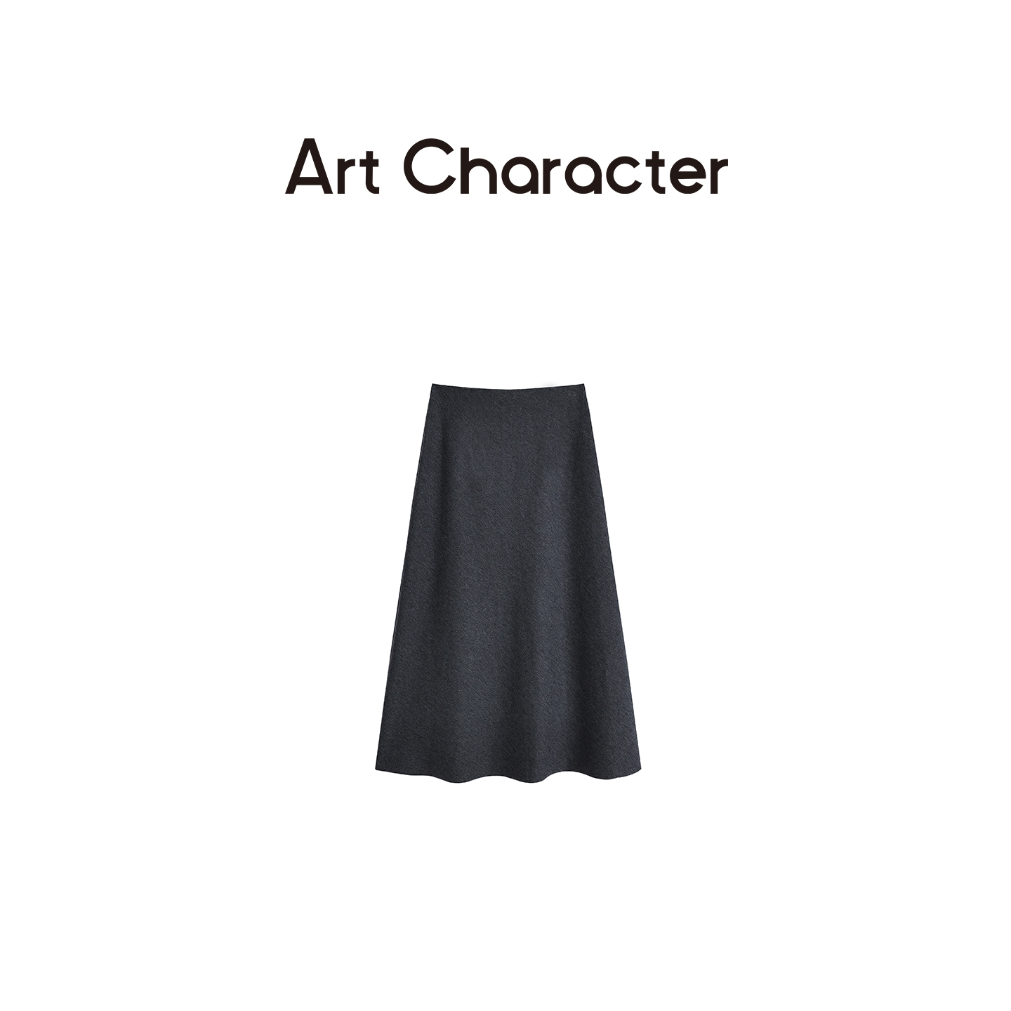 ART CHARACTER/艺符高腰显瘦中长款A字半身裙气质优雅通勤