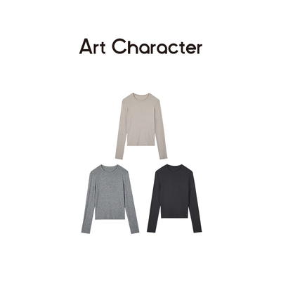 莱赛尔羊毛圆领长袖T恤