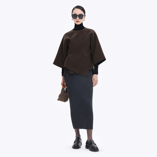 短大衣女外套新款 艺符羊毛羊绒双面呢新中式 秋冬 CHARACTER ART