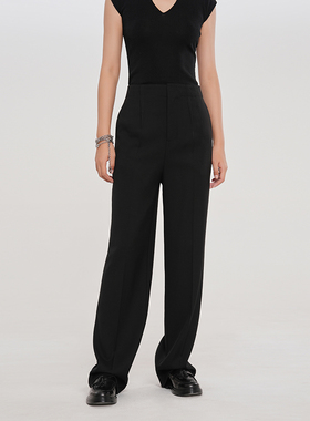 ART CHARACTER/艺符精仿羊毛西装裤女直筒裤秋冬季裤子显瘦长裤