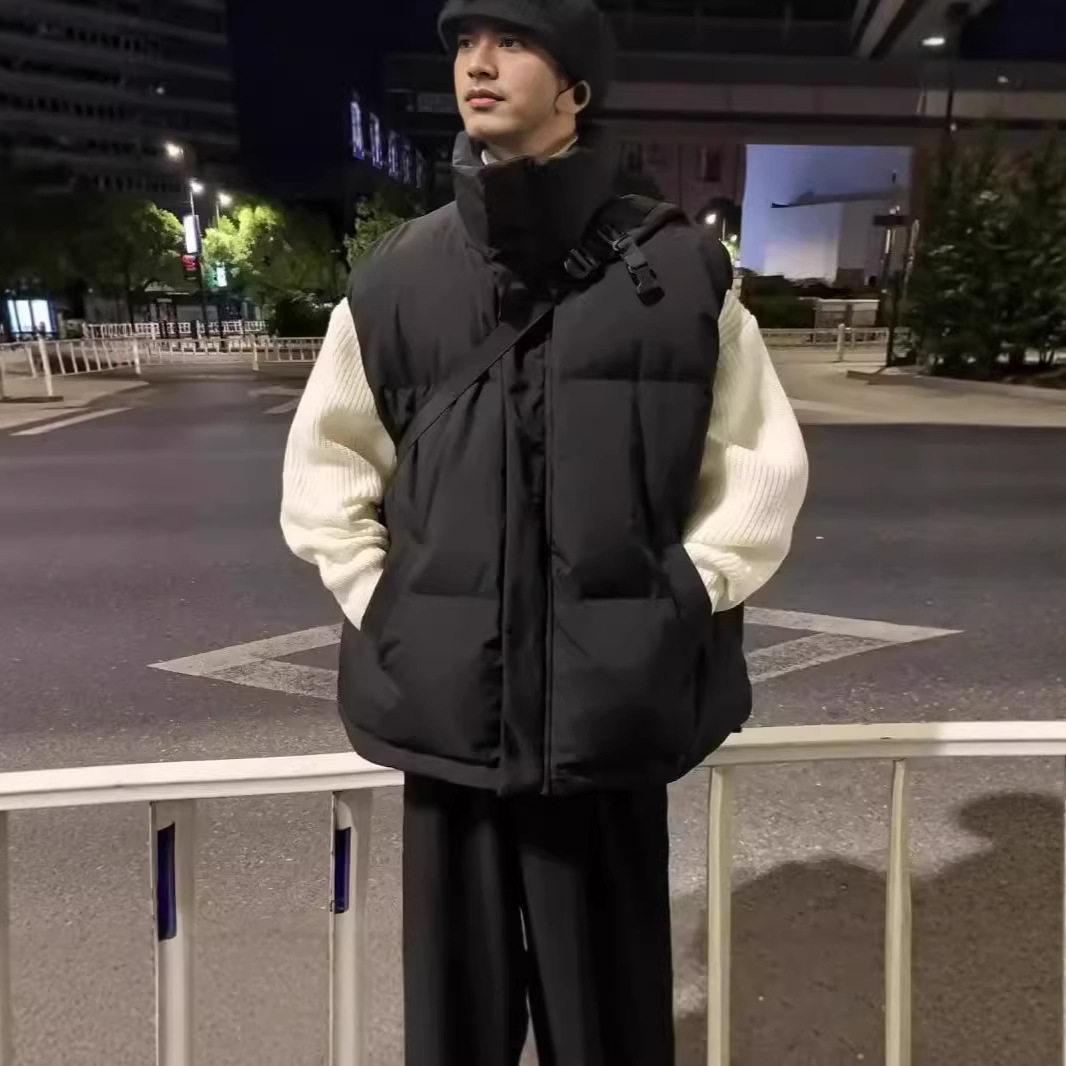 品质男装秋冬季韩版潮流加厚保暖棉马甲男女百搭宽松立领时尚坎肩,男装,常规马甲,淘宝优惠券,粉丝福利购,淘宝优惠卷