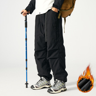 冬季 品质男装 裤 夹棉加厚工装 保暖防水防风运动滑雪冲锋 K116AB大码