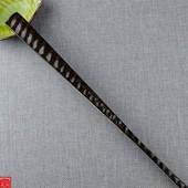 95寸18方棕竹造型折扇苏工文玩扇素白扇面扇子螺纹文人扇中国风