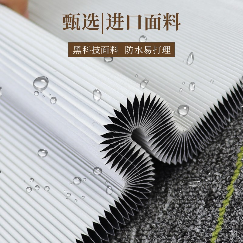 上下推拉式内嵌蜂巢帘全遮光蜂窝帘隐形折叠门帘遮阳帘空调隔断帘