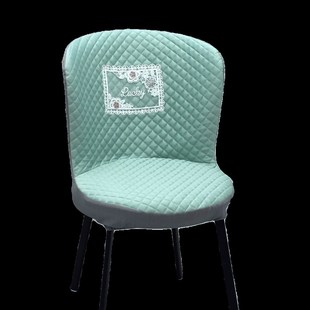 精选餐厅半圆形座椅套靠背凳罩椅子套罩弧形全包加厚四季通用椅垫