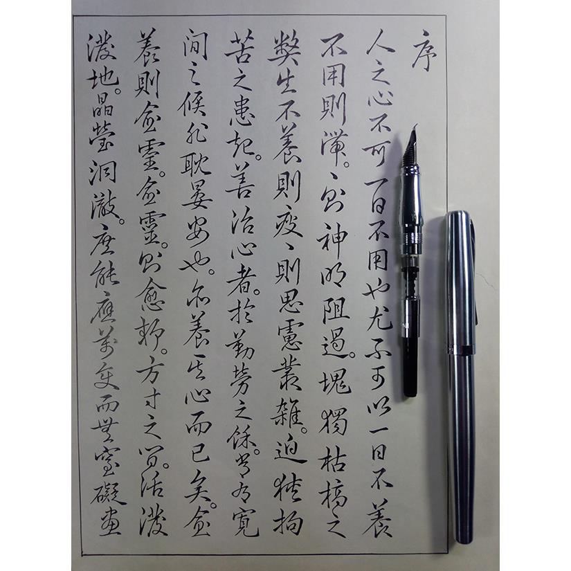 极易出锋练字顺滑书写粗细变化大手工打磨书法钢笔公爵套装礼盒装