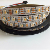 SK6812RGBW四合一灯珠5V内置IC5050暖白编程LED幻彩流水跑马灯带