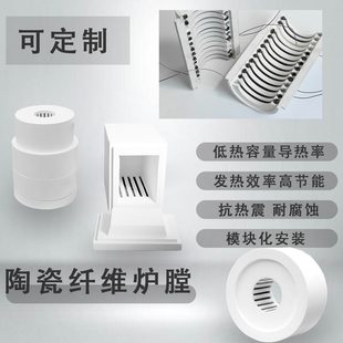 炉小型陶瓷纤维炉膛内胆电阻丝加热1200度快速升温实验电阻炉 管式