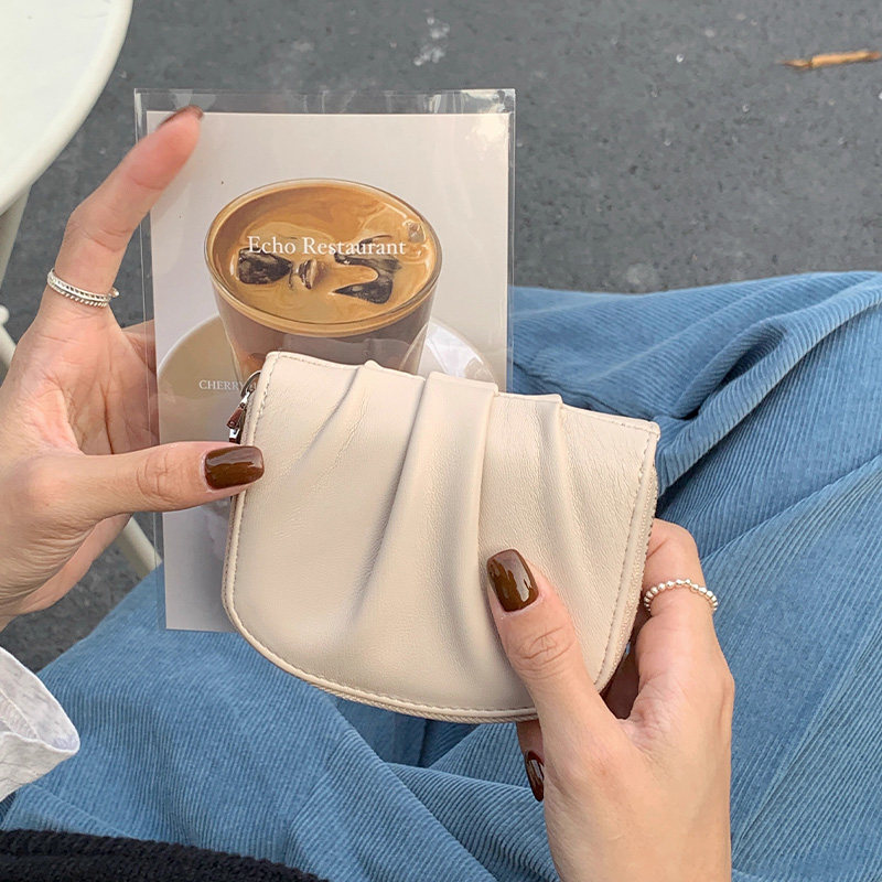 韩版短款小钱包女褶皱小巧便携精致多功能大容量学生卡包零钱包,箱包皮具/热销女包/男包,钱包,淘宝优惠券,粉丝福利购,淘宝优惠卷
