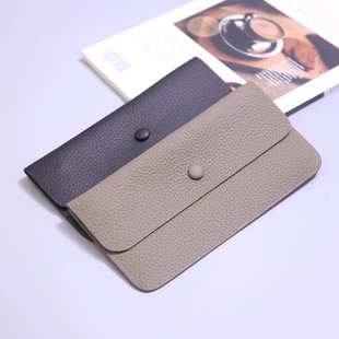 超薄信封男女士长款钱包牛皮质感手拿包钱夹2025简约零钱手机包潮