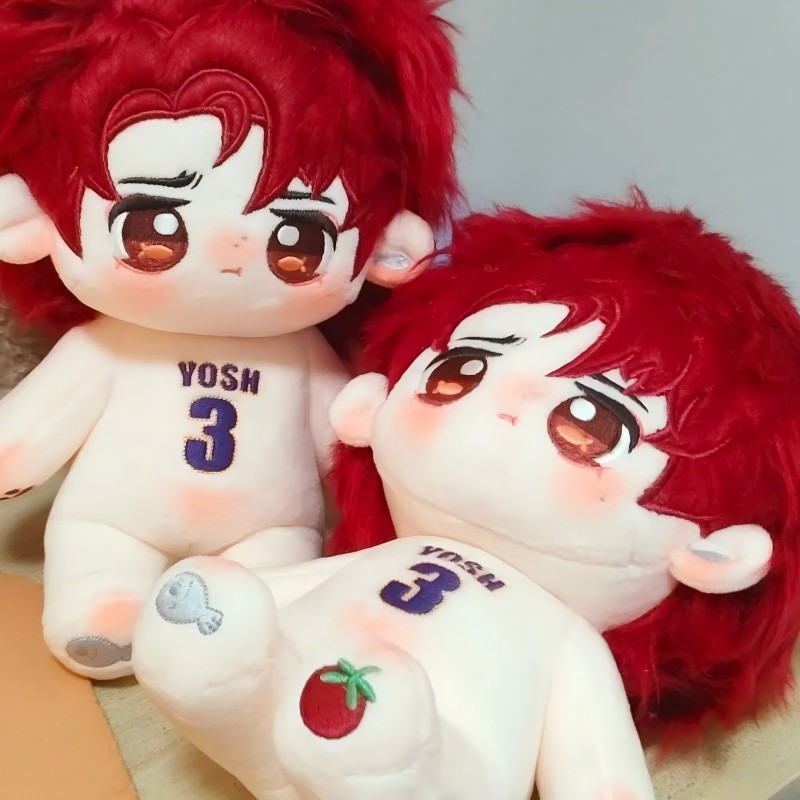 于适20cm棉花娃娃公仔玩偶毛绒明星可爱换装同人周边二次元礼物女