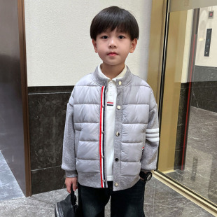 男童秋冬款加绒夹棉保暖外套棉衣2024新款冬季儿童中大童初冬棉服