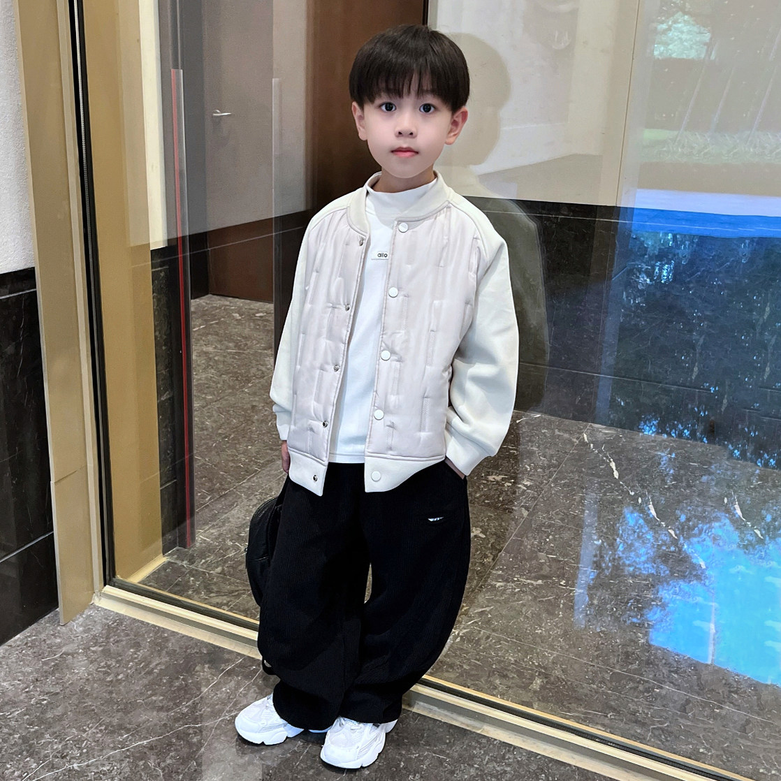 儿童冬季棉衣2025新款秋冬儿童中大童小男孩韩版加厚保暖棉服棉袄