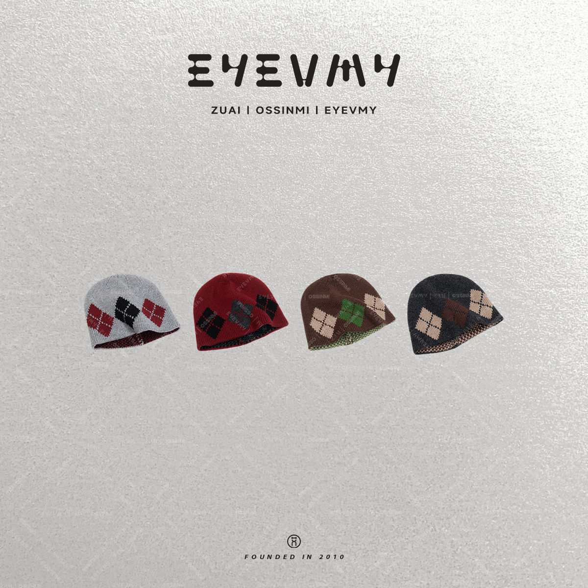 【费尔岛双层色织冷帽】MZCB058