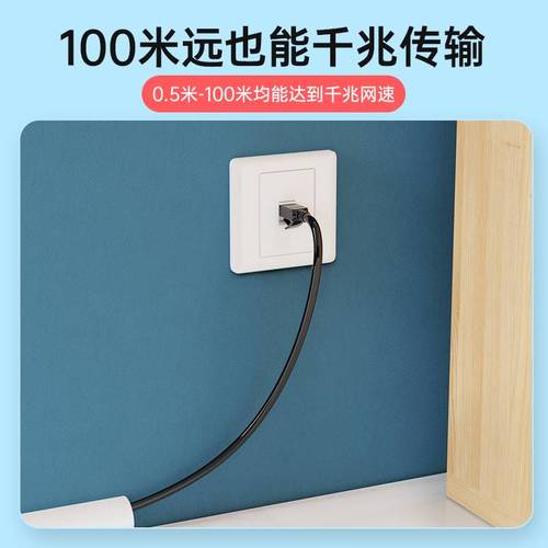 网线千兆家用高速超六6五5类路由器线长电脑宽带成品网络10m20米