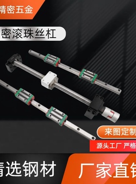 滚珠丝杠LCV02/03/04/07/08/29/32/47/49/55-25-5/10/20-L300-L80