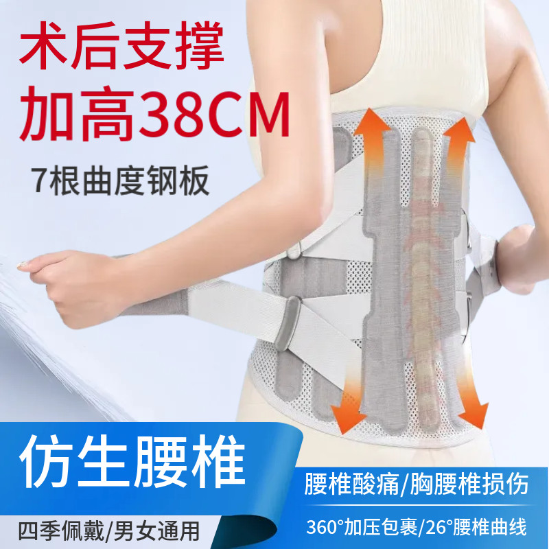加宽加高术后支撑护腰带腰间盘腰椎损伤微创术后固定带久坐腰托围